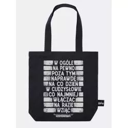 CZARNA TORBA BAWEŁNIANA PARSZYWA 10 WYRAZY KŁOPOTLIWE