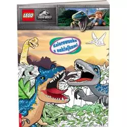 LEGO JURASSIC WORLD KOLOROWANKA Z NAKLEJKAMI 4+