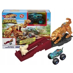 HOT WHEELS MONSTER TRUCKS MEGA WREX ZESTAW KASKADERSKI 4+