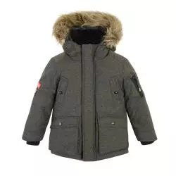 KURTKA CHŁOPIĘCA ZIMOWA Z KAPTUREM SZARA 164 CM COOL CLUB