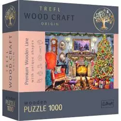 PRZY KOMINKU PUZZLE DREWNIANE 1000 ELEMENTÓW TREFL 10+