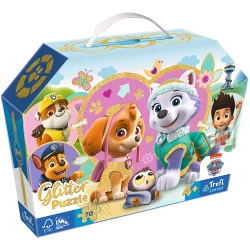 PSI PATROL SKYE I EVEREST BROKATOWE PUZZLE 70 ELEMENTÓW TREFL 4+