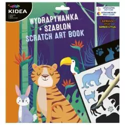 KREATYWNE WYDRAPYWANKI ZWIERZĘTA Z SZABLONAMI KIDEA 4+