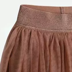 SPÓDNICZKA TIULOWA ROZKLOSZOWANA BRĄZOWA 134 CM COOL CLUB