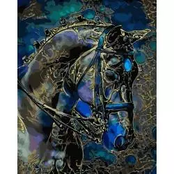 MALOWANIE PO NUMERACH METALOWY KOŃ 40X50 CM