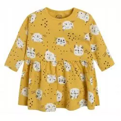 SUKIENKA Z DŁUGIM RĘKAWEM KOTKI 80 CM COOL CLUB