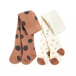 RAJSTOPY DZIEWCZĘCE ANTYPOŚLIZGOWE 2-PACK 68-74 CM COOL CLUB