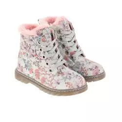 TRZEWIKI DZIEWCZĘCE OCIEPLANE SZARE KWIATY ROZMIAR 25 COOL CLUB
