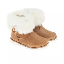 KOZAKI DZIEWCZĘCE BEŻOWE Z FUTERKIEM OCIEPLANE ROZMIAR 20 COOL CLUB