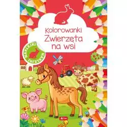 ZWIERZĘTA NA WSI. KOLOROWANKI Z NAKLEJKAMI