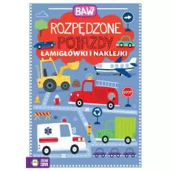ROZPĘDZONE POJAZDY. ŁAMIGŁÓWKI I NAKLEJKI