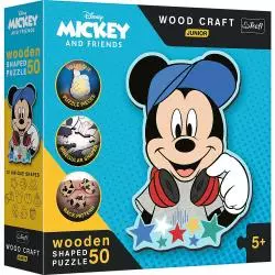 W ŚWIECIE MICKEY PUZZLE DREWNIANE 50 ELEMENTÓW TREFL 5+