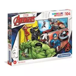 AVENGERS PUZZLE SUPERCOLOR 104 ELEMENTY 6+