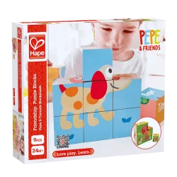PRZYJACIELE KLOCKI PUZZLE HAPE 2+