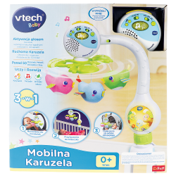 MOBILNA KARUZELA DO ŁÓŻECZKA 3W1 VTECH 0M+ - Trefl