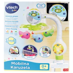 MOBILNA KARUZELA DO ŁÓŻECZKA 3W1 VTECH 0M+ - Trefl