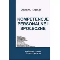 KOMPETENCJE PERSONALNE I SPOŁECZNE