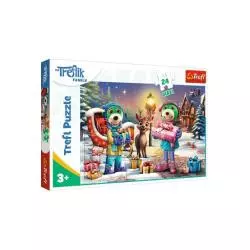 ZIMOWY CZAS Z TREFLIKAMI PUZZLE MAXI 24 ELEMENTY TREFL 3+