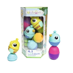 ZESTAW KULKO-KLOCKÓW ZWIERZĄTKA LEŚNE 24 ELEMENTY LALABOOM 10M+