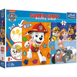 POZNAJ PSI PATROL PUZZLE 15 ELEMENTÓW SUPER GIANT TREFL 2+