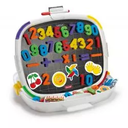 TABLICA MAGNETYCZNA DWUSTRONNA PREMIUM - CYFRY KSZTAŁTY 66 ELEMENTÓW QUERCETTI 4+