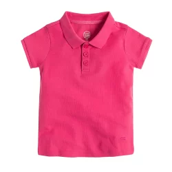 T-SHIRT POLO DZIEWCZĘCY RÓŻOWY ROZMIAR 134 COOL CLUB