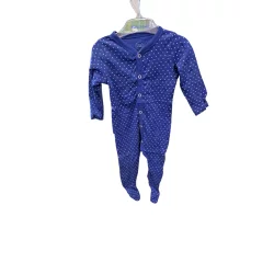 PAJAC CHŁOPIĘCY NIEBIESKI W BIAŁE KROPKI ROZMIAR 74 COOL CLUB UŻYWANY