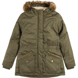 KURTKA DZIEWCZĘCA ZIMOWA PARKA KHAKI ROZMIAR 98 COOL CLUB
