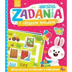 WESOŁE ZADANIA Z KRÓLIKIEM MAGIKIEM. AKTYWIZUJĄCA KSIĄŻECZKA Z NAKLEJKAMI 4+