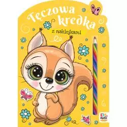 WIEWIÓRKA. TĘCZOWA KREDKA. KOLOROWANKA Z NAKLEJKAMI