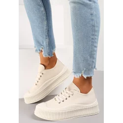 BEŻOWE TRAMPKI ROZMIAR 41