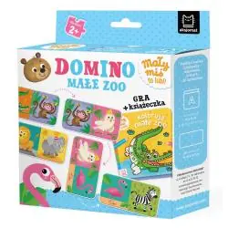 DOMINO. MAŁE ZOO. MAŁY MIŚ TO LUBI! GRA + KSIĄŻECZKA 2+