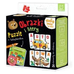 OBRAZKI I LITERY. PUZZLE + KSIĄŻECZKA 3+
