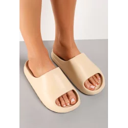 BEŻOWE KLAPKI PIANKOWE ROZMIAR 38-39