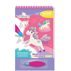 ŚWIAT W KOLORACH TĘCZY. MOJE JEDNOROŻCE. WODNE KOLOROWANIE