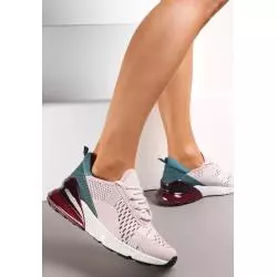 ZIELONO-RÓŻOWE BUTY SPORTOWE Z ELASTYCZNĄ CHOLEWKĄ NA GRUBEJ PODESZWIE ROZMIAR 37 II GATUNEK