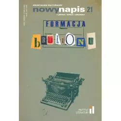 FORMACJA BRULIONU. KWARTALNIK KULTURALNY NOWY NAPIS 21 MARZEC 2024