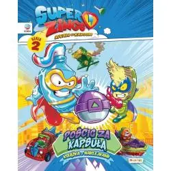 SUPERZINGS. POŚCIG ZA KAPSUŁĄ. KSIĄŻKA Z NAKLEJKAMI II GATUNEK