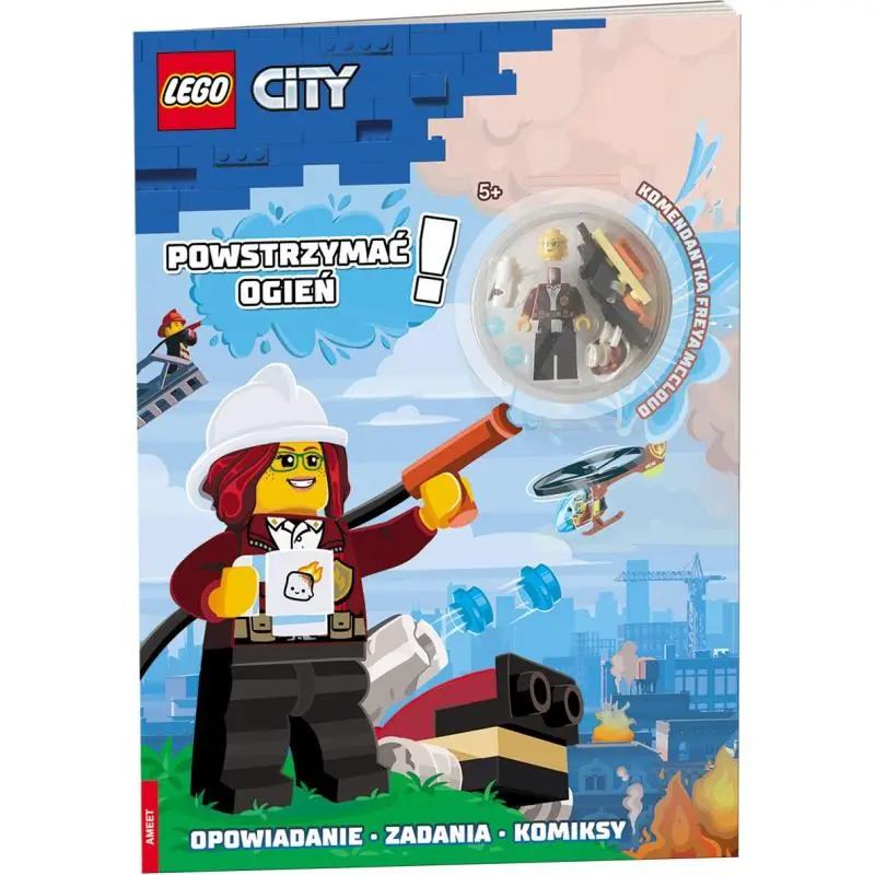 LEGO CITY POWSTRZYMAĆ OGIEŃ! + FIGURKA 5+ - Ameet LEGO CITY POWSTRZYMAĆ OGIEŃ! + FIGURKA 5+ - Ameet