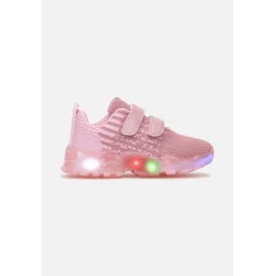 RÓŻOWE BUTY SPORTOWE Z DIODAMI W PODESZWIE ROZMIAR 22 II GATUNEK