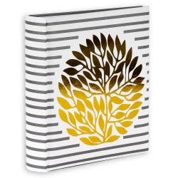 ALBUM NA 200 ZDJĘĆ 10X15 CM BIAŁY W SZARE PASKI