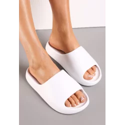 BIAŁE PIANKOWE KLAPKI ROZMIAR 40