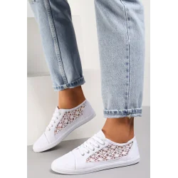 BIAŁE TENISÓWKI KORONKOWE ROZMIAR 39 II GATUNEK