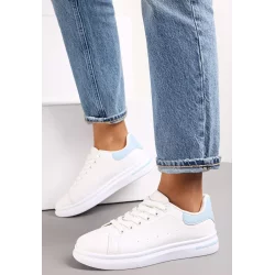 SNEAKERSY NA PŁASKIEJ PODESZWIE Z MODNĄ WSTAWKĄ ROZMIAR 40