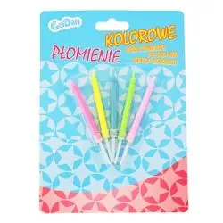 ŚWIECZKI KOLOROWE PŁOMIENIE 5 SZT.