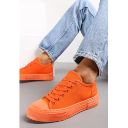 POMARAŃCZOWE TRAMPKI Z KRÓTKĄ CHOLEWKĄ ROZMIAR 39
