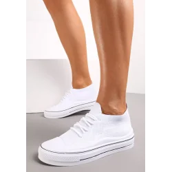 BIAŁE WSUWANE TRAMPKI ROZMIAR 38