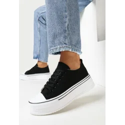 CZARNE TRAMPKI DAMSKIE ROZMIAR 39 II GATUNEK