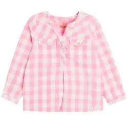 KOSZULA DZIEWCZĘCA RÓŻOWA KRATA 92 CM COOL CLUB