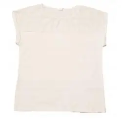 BIAŁA KOSZULKA DZIEWCZĘCA ROZMIAR 128 COOL CLUB